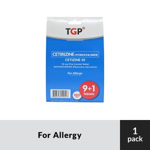 [BUY 9+1] CETIZINE Cetirizine HCl Tab 10mg for allergy