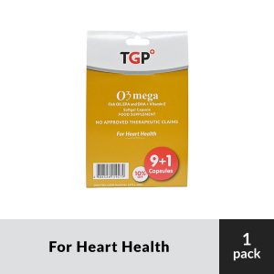 [BUY 9+1] O3MEGA Fish Oil Cap 60mg for heart health