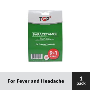 [BUY 9+1] TGP Paracetamol Tab 500mg for fever and headache