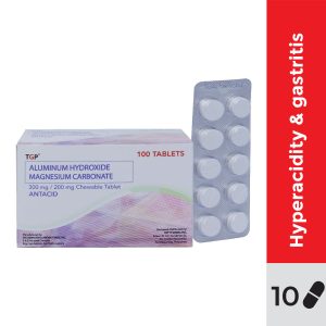 ALUMINUM HYDROXIDE + MAGNESIUM CARBONATE 300mg/200mg Chewable Tablet 10s