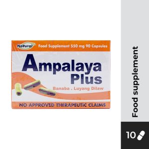 AMPALAYA PLUS Ampalaya+Banaba+Luyang Dilaw 550mg Capsule 10s