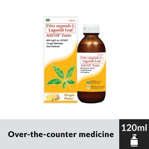 ASCOF FORTE Vitex negundo L. Lagundi Leaf 600mg/5mL 120mL Ginger Flavor Syrup