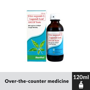 ASCOF FORTE Vitex negundo L. Lagundi Leaf 600mg/5mL 120mL Menthol Syrup