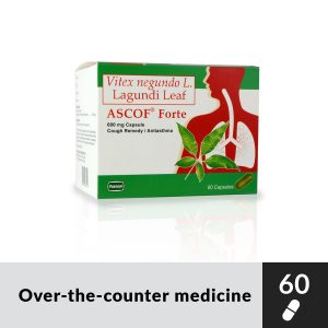 ASCOF FORTE Vitex Negundo L. Lagundi Leaf 600mg Capsule
