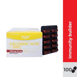 ASCORBIC ACID + ZINC 500mg/10mg Capsule 100s