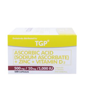 ASCORBIC ACID + ZINC + VITAMIN D3 500mg/10mg/1000IU Capsule