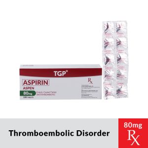 ASPEN Aspirin 80mg Enteric Coated Tablet