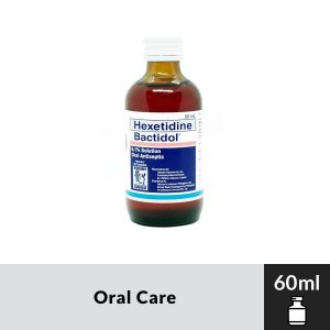 BACTIDOL Hexetidine 60ml 0.1% Solution Oral Antiseptic