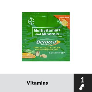 Berocca Orange Energy Vitamins 1 Effervescent Tablet