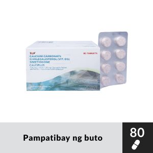 CALCIPLUS Calcium Carbonate+Vitamin D3+Simethicone 750mg/10IU/10mg Chewable Tablet