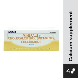 CALCIUMADE Calcium+Vitamin D3+Minerals Tablet 4s