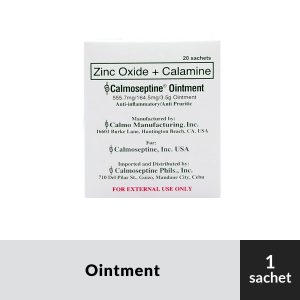 CALMOSEPTINE Zinc Oxide + Calamine Ointment Sachet