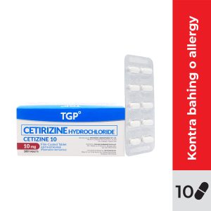CETIZINE Cetirizine HCl 10mg Tablet 10s