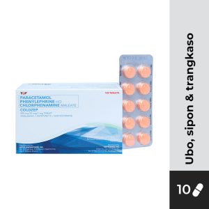 COLDZEP Paracetamol+Phenylephrine HCl+Chlorphenamine Maleate 500mg/25mg/2mg Tablet 10s
