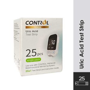 CONTROL Uric Test Strip 25s + Lancet 25s