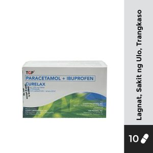 CURELAX Paracetamol+Ibuprofen Tab 325mg/200mg 10s