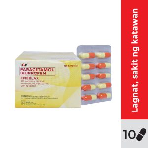 ENERLAX Paracetamol+Ibuprofen 325mg/200mg Capsule 10s