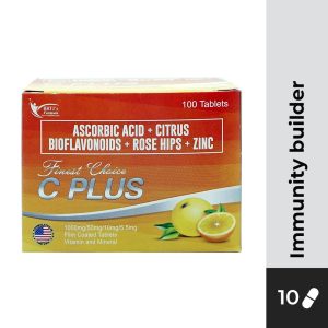 FINEST CHOICE PLUS Ascorbic Acid 1000mg/50mg/10mg/5.5mg Tablet 10s
