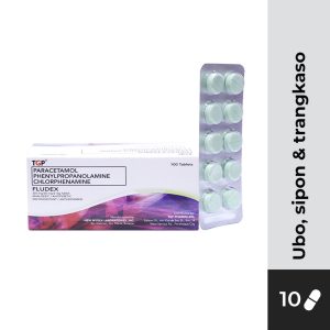 FLUDEX Paracetamol+Phenylpropanolamine+Chlorphenamine 325/25/2mg Tablet 10s