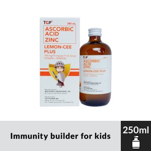 LEMON-CEE PLUS Ascorbic+Zinc 100mg/10mg 250ml Syrup Bottle