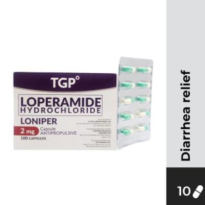 LONIPER Loperamide 2mg Capsule 10s