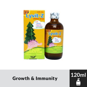 LYVIT-Z Multivitamins+Lysine+Chlorella Growth Factor 120ml Syrup