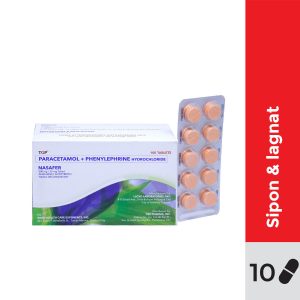 NASAFER Paracetamol+Phenylephrine Hydrochloride 500mg/25mg Tablet 10s