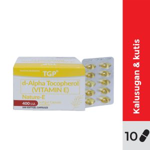 NATURE E Vitamin E 400iu Softgel Capsule 10s