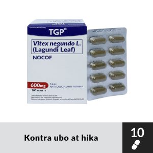 NOCOF Vitex negundo L Lagundi Leaf 600mg Tablet 10s