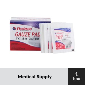 PARTNERS Gauze Pad Sterile 2x2 8-ply
