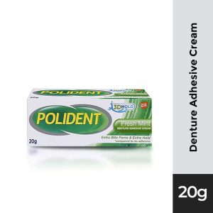 POLIDENT DENTURE ADHESIVE Fresh Mint Denture Adhesive Cream 20g