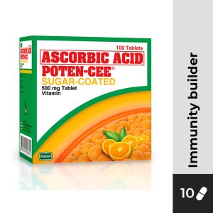 POTEN-CEE Ascorbic Acid Sugar-Coated 500mg Tablet 10s