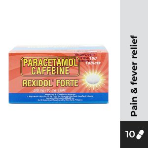REXIDOL FORTE Paracetamol Caffeine 500/65mg Tablet 10s