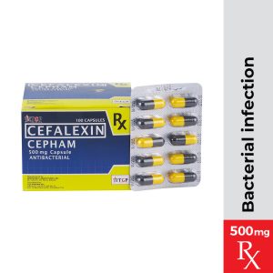 Rx: CEPHAM Cefalexin 500mg Capsule