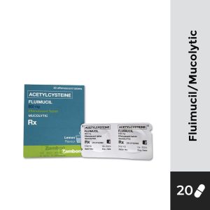 Rx: FLUIMUCIL Acetylcysteine Effervescent Tab 600mg 20 Tablets