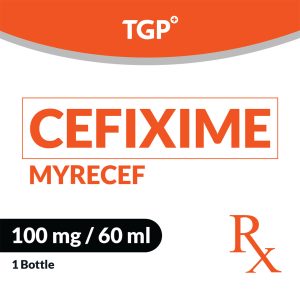 Rx: MYRECEF Cefixime PowSusp 100mg 60ml