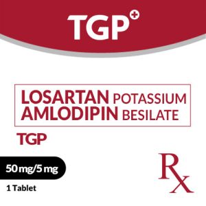 Rx: TGP Losartan Potassium+Amlodipine 50mg/5mg FCTablet - Image 1