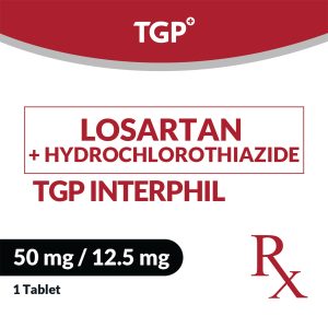 Rx: TGPINTERPHIL Losartan+ HCTZ Tab 50mg/12.5mg