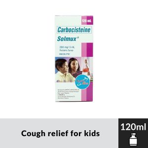 SOLMUX Carbocisteine 200mg/5mL 120mL Pediatric Syrup