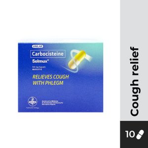 SOLMUX Carbocisteine 500mg Capsule 10s