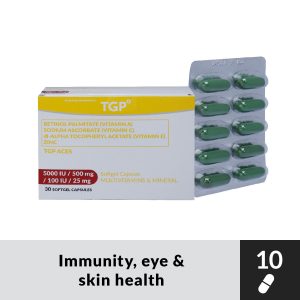 TGP ACES Multi-Vitamins+Minerals Capsule 10s