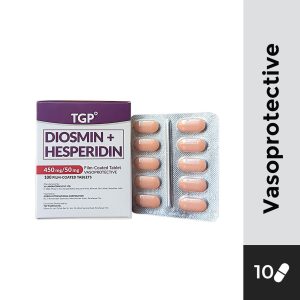 TGP Diosmin + Hesperidin 450mg/50mg Film Coated Tablet 10s