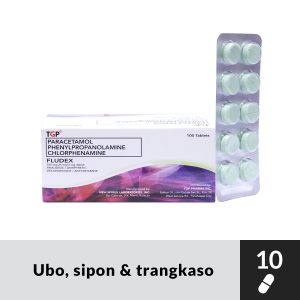 TGP Fludex Paracetamol + PPA + Chlorphenamine Tab 325/25/2mg 10 tablets