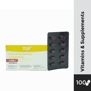 TGP Vitamin D3 Film Coated Tablet 2000IU 100s