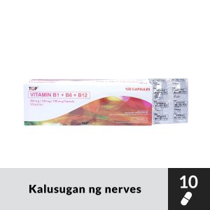 VITAMIN B1 + B6 + B12 300mg/100mg/100mcg Capsule 10s