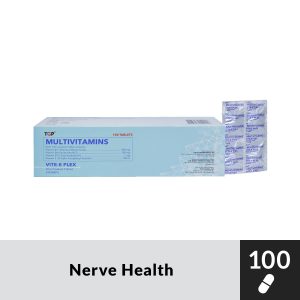 VITE-E-PLEX Vitamin B1+B6+B12+Vitamin E 300mg/100mg/100mcg Tablet